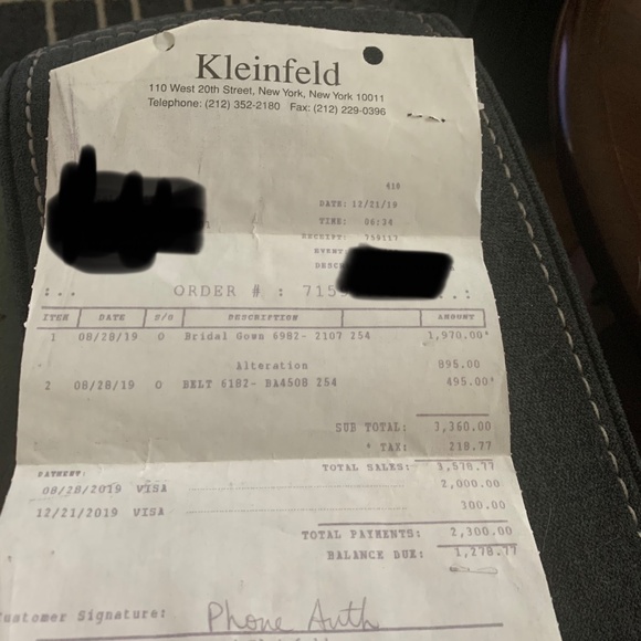 Mikeala wedding dress and belt - Picture 12 of 12